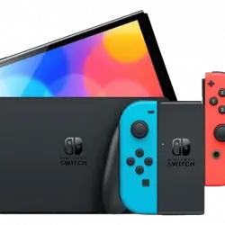 Consola - Nintendo Switch OLED, 7", Joy-Con, 64 GB, Azul y Rojo Neón