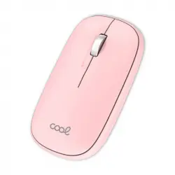 Cool Slim Ratón Inalámbrico 2 en 1 (Bluetooth + Adap. USB) Rosa