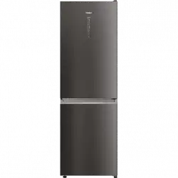 Frigorífico combi - Haier 2D HDW3620DNPD, 377L, Total No Frost, 200cm, Motor Inverter, Wi-Fi, Botellero, Dark Inox