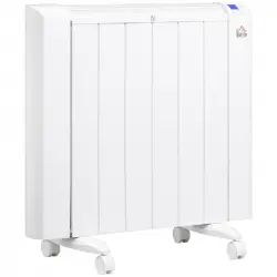 HomCom Radiador Eléctrico 1500W Blanco