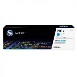 HP 201X Tóner Original Alta Capacidad Laserjet Cian