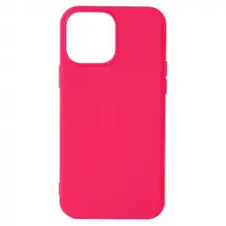 Avizar Funda de Silicona Flexible Acabado Tacto Suave Fucsia para iPhone 13 Pro Max