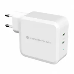 Conceptronic Althea Cargador de Pared 2xUSB-C 100W Blanco