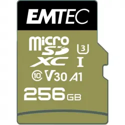 Emtec Speedin Pro MicroSDXC 256GB Clase 10 U3 V30 UHS-I + Adaptador SD