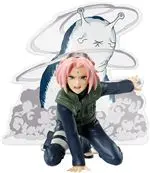 Figura Banpresto Naruto Sakura con panel Spectacle 10cm