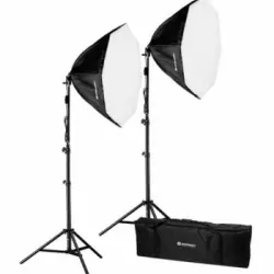 Kit 2 Softboxes Led De Luz Diurna Con Soportes 2x50w Br-2860 Bresser