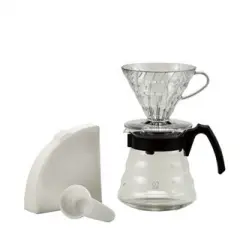 Kit de elaboración de café Hario V60 02 Negro