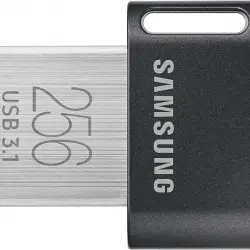 Memoria USB 256 GB - Samsung FIT Titan Gray Plus, 300 MB/s Lectura, 3.1 Flash Drive, Gris