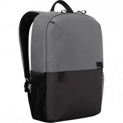 Mochila - Targus TBB636GL, 15.6", Con cremallera, Material PET, Negro y gris