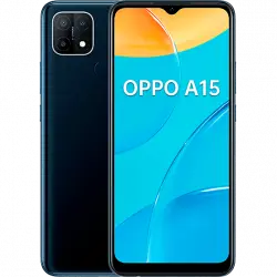 Móvil - OPPO A15, Negro, 32GB, 3GB RAM, 6.5" HD+, MediaTek Helio P35, 4230 mAh, Android