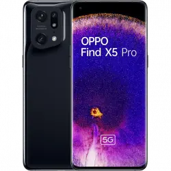 Móvil - OPPO Find X5 Pro 5G, Black, 256 GB, 12 GB RAM, 6.7" WQHD+, Qualcomm Snapdragon™ 8, 5000mAh, Android