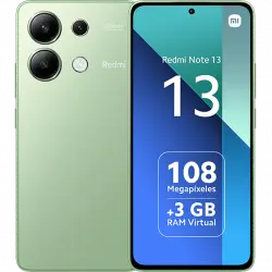 Móvil - Xiaomi Redmi Note 13, Mint Green, 128 GB, 6GB RAM, 6.67" AMOLED FHD+, Snapdragon 685, 5000 mAh, Android