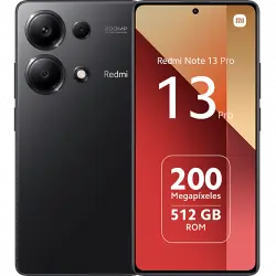 Móvil - Xiaomi Redmi Note 13 Pro, Midnight Black, 512 GB, 12 GB RAM, 6.67" Full HD+AMOLED 1.5K, MediaTek Helio G99 Ultra, 5000 mAh, Android