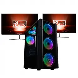 PC Racing Gaming Intel Core i5-12400/16GB/1TB SSD/RTX 3060 + Doble Monitor 24" FullHD