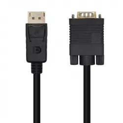 Aisens Cable Conversor DisplayPort a VGA 3m Negro