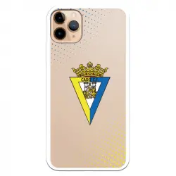 Funda Licencia Oficial del Cádiz CF Escudo Transparente para iPhone 11 Pro Max