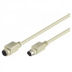 Goobay Cable Prolongador PS/2 Mini 2m Beige