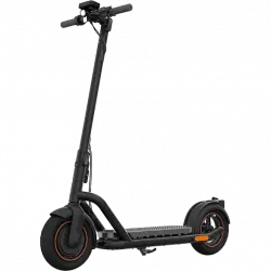 Patinete eléctrico - Navee N65, Hasta 65 km, Doble freno, Luz delantera y trasera, Negro