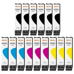 Pccom Essential Epson 603XL Cartucho Tinta Compatible Negro/Cian/Magenta/Amarillo Pack 15