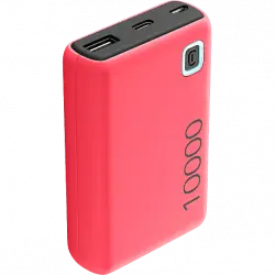 Powerbank - CellularLine PBESSENCE10000P, 10000 mAh, Universal, 12 W, USB-A / USB-C MicroUSB, Rosa