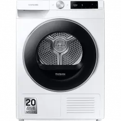 Secadora bomba de calor - Samsung DV90T6240LE/S3, 9 Kg, 16 programas, Inteligencia Artificial, Secado Inteligente, Blanco