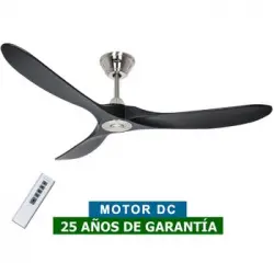 Ventilador De Techo Casafan 315225 Eco Genuino 152cm Negro/cromo Cepillado