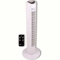 Ventilador De Torre Lifetime Air 45w 3 Velocidades Oscilante Con Temporizador Blanco Ø26,5x81 Cm