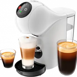 Cafetera de cápsulas - Krups KP2431AS,1500 W,15 bar, 0.8 L, Calentamiento en 30 s., Bebidas calientes y frías, Blanca