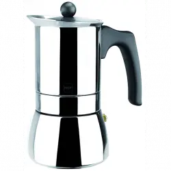 Cafetera tradicional - Magefesa Pxcfgen 10, Capacidad 9 tazas, Apta para todas las cocinas, Acero inox