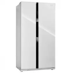 Frigorífico Americano Infiniton Sbs-717gwda - Cristal Blanco, 177cm, 562 L.,inverter, A++