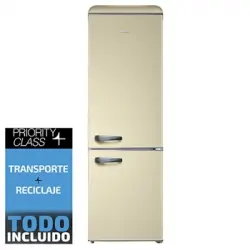 Frigorifico Combi Sauber Serie 5-retro Beige E Alto 192 Cm Ancho 59.9 Cm Beige