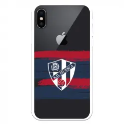 Funda Licencia Oficial SD Huesca Rayas Transparente para iPhone X