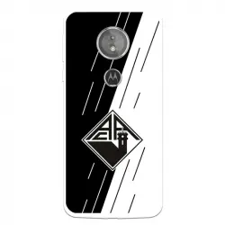 Funda Para Motorola Moto E5 Del Académica De Coimbra Escudo Bicolor - Licencia Oficial Académica De Coimbra