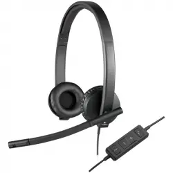 Logitech H570E Auriculares con Micrófono Negros