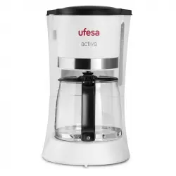 Ufesa CG7123 Cafetera de Goteo 12 Tazas 800W Blanca