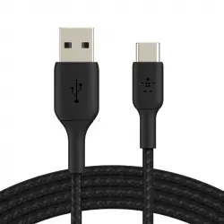 Belkin Boost Charge Cable Trenzado USB-C a USB-A 15 cm Negro