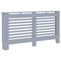 Cubierta Para Radiador Mdf Gris Antracita 152x19x81 Cm Vidaxl