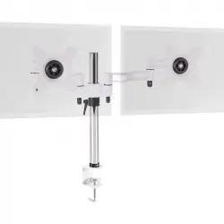 Duronic DM352 WE Soporte de Mesa 2 Monitores 13"-27" VESA 100x100 Máx 8kg