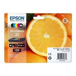Epson - Pack 5 Tintas Originales Claria 33 Color+Negro