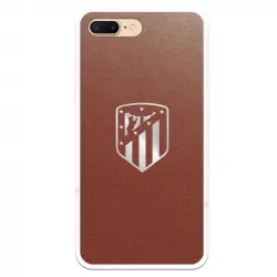 Funda Licencia Oficial Atlético de Madrid Escudo Plateado Fondo para iPhone 8 Plus