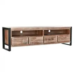 Mueble De Tv Dkd Home Decor Metal Acacia (200 X 55 X 40 Cm)