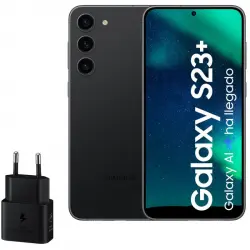 Samsung Galaxy S23 Plus 256GB Negro Libre + Cargador 25W
