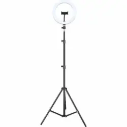 Aro De Luz Para Selfie Iggual Igg317242 Trípode Ø 25 Cm