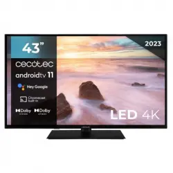 Cecotec A2 Series ALU20043Z 43" LED UltraHD 4K HDR10 Smart TV