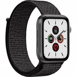 Correa - ‎Puro AW44SPORTBLK, Para Apple Watch, 42-44 mm, S/M & M/L, Nylon, Negro