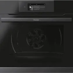 Horno - Haier I-Touch Series 4 HWO60SM5T9BH, 70l, Multifunción, Pirolítico, 55cm, Wi-Fi, Sonda térmica, Negro