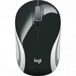 Ratón inalámbrico - Logitech Wireless Mini Mouse M187, 1000 ppp, Negro