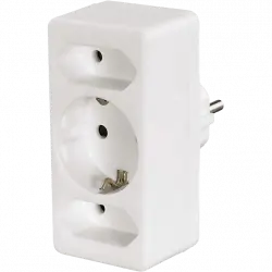 Regleta - Hama 00047688, 3 salidas AC, Euro, 3680 W, 230 V, 16 A, Blanco