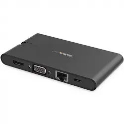 StarTech Docking Station USB Tipo C/HDMI/VGA/GbE con Lector de Tarjetas SD
