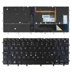 Teclado Retroiluminado Para Portátil Dell Xps 13 9343 9350 7347 7348 Negro